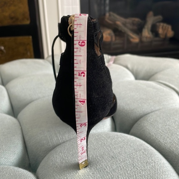 Aquazurra Belgravia 75 Black Suede Pumps - Picture 16 of 16